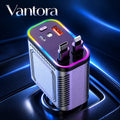 AI-generated Vantora promotional illustration of a multiport car charger; appearance may differ from supplied model